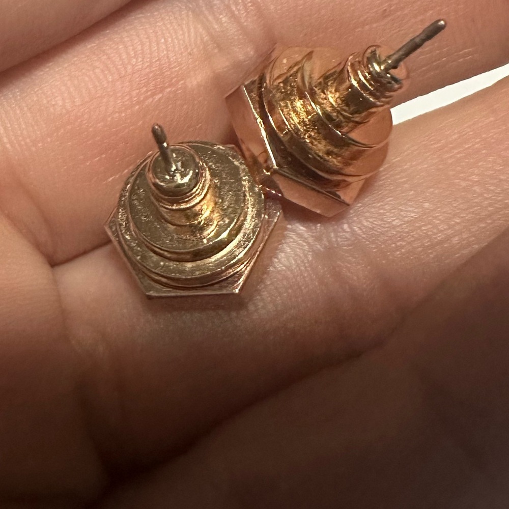 Tory Burch Rose Gold Tone earrings - Picture 3 of 3